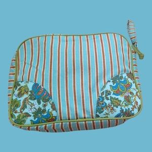 Les Touristes Striped and Floral Ladies Cosmetic Bag